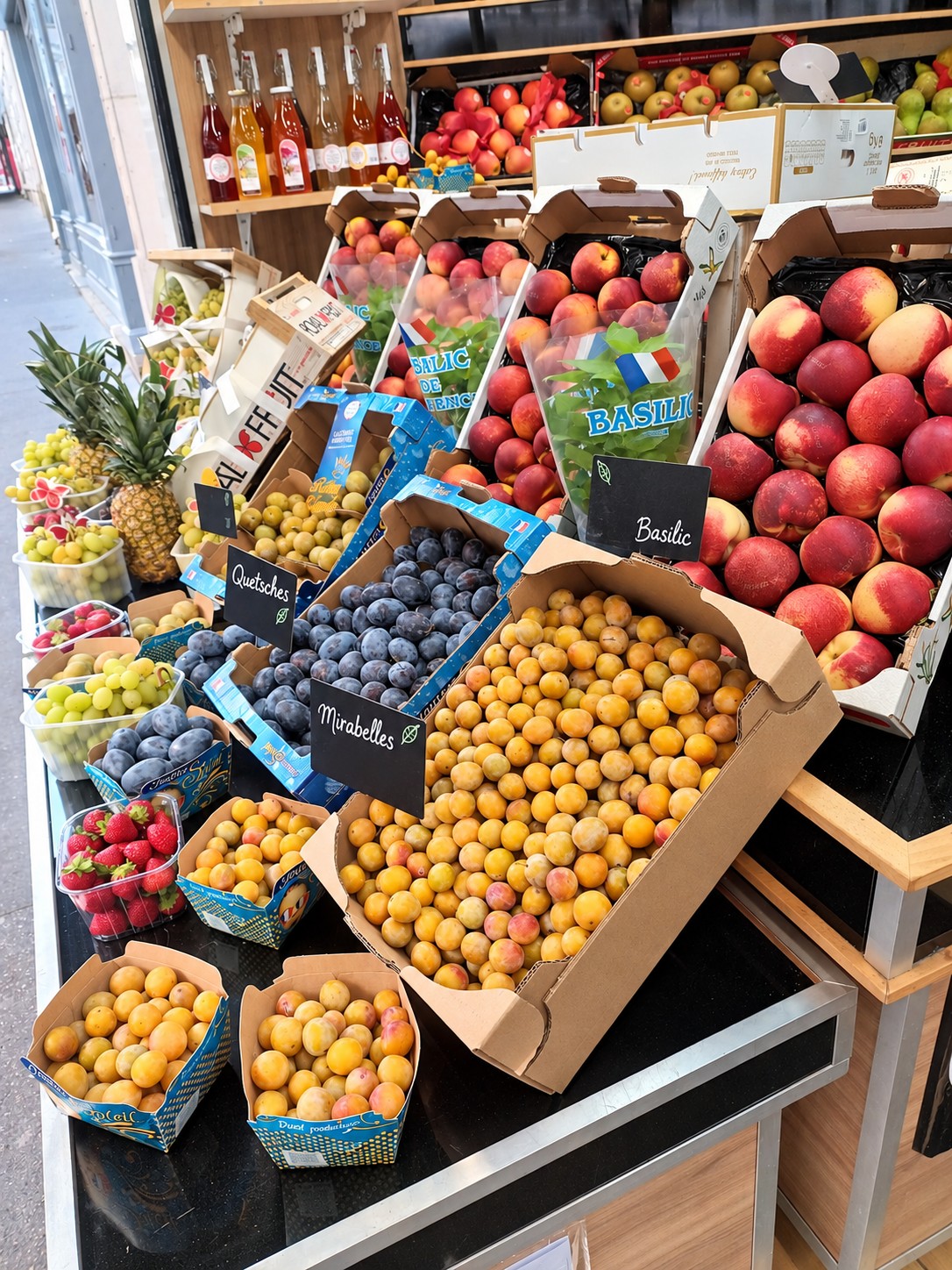 L’étal de fruits de La Ferme Mozart